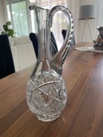 Glaskrug geschliffen mit Henkel 