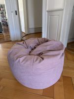 Sitzsack rund altrosa weicher Bezug guter Zustand