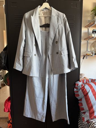 H&M suit, pantsuit, Gr. 34, striped, like new