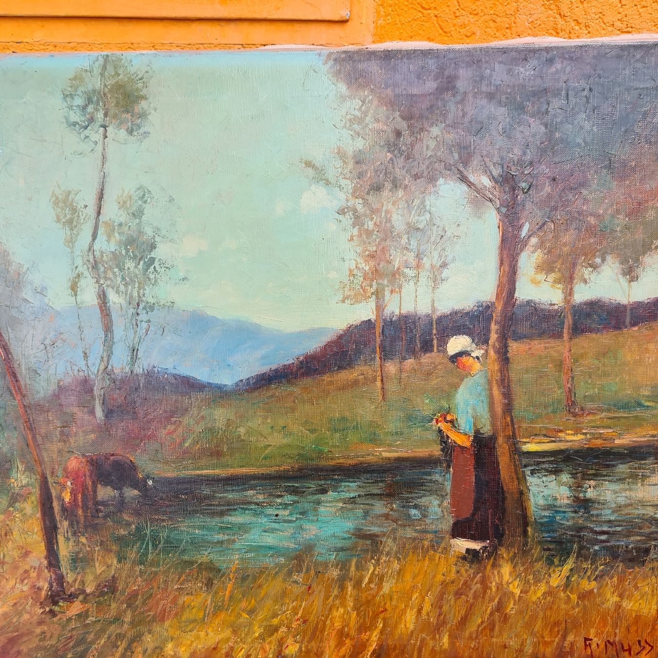 Dipinti: HERZIGE BILD SIGNIERT. – Usato da Pazzallo venduto da Salvapazzo