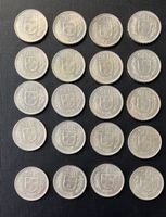 20 Stück Silber Fünffranken Stücke (Fünfliber) Jahrgang 1966