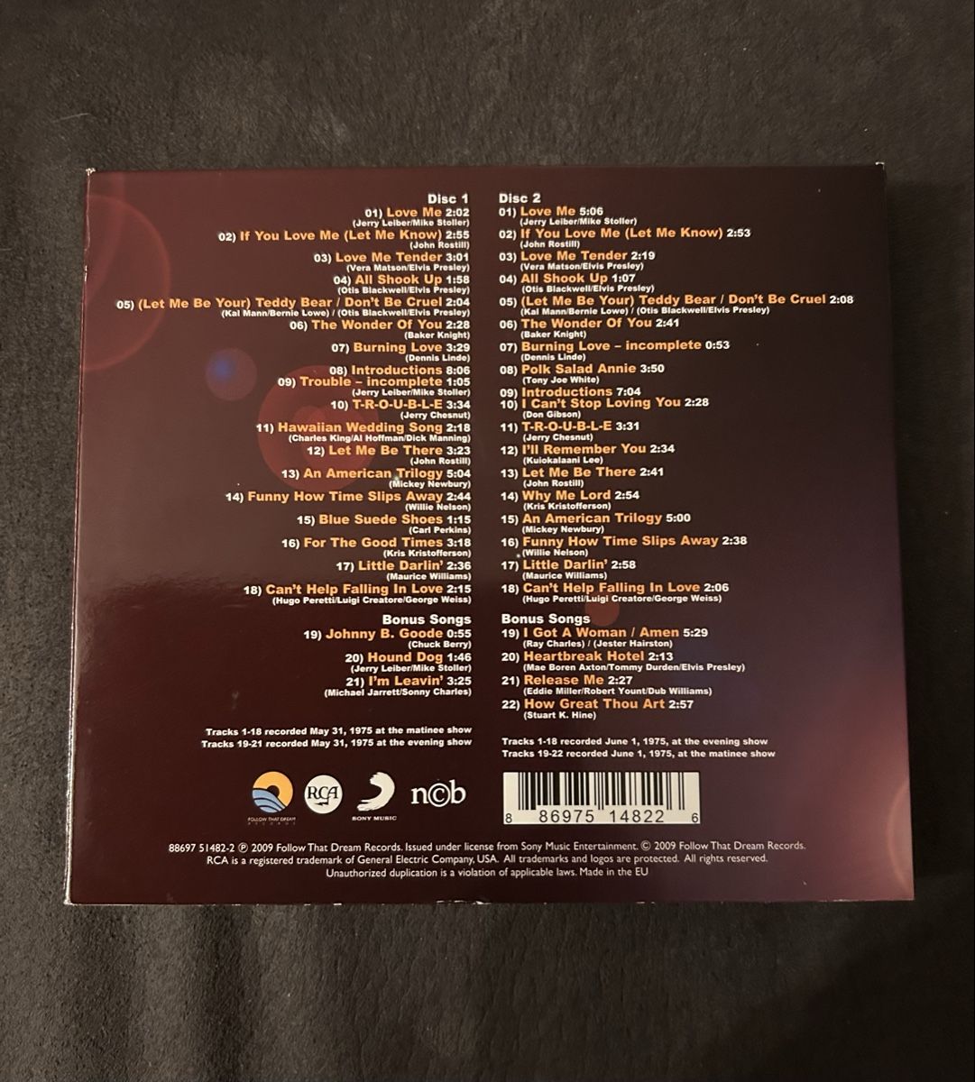 CD: Elvis 2 CD Set Dixieland Delight FTD – Usato da Füllinsdorf venduto da Elvissven 1
