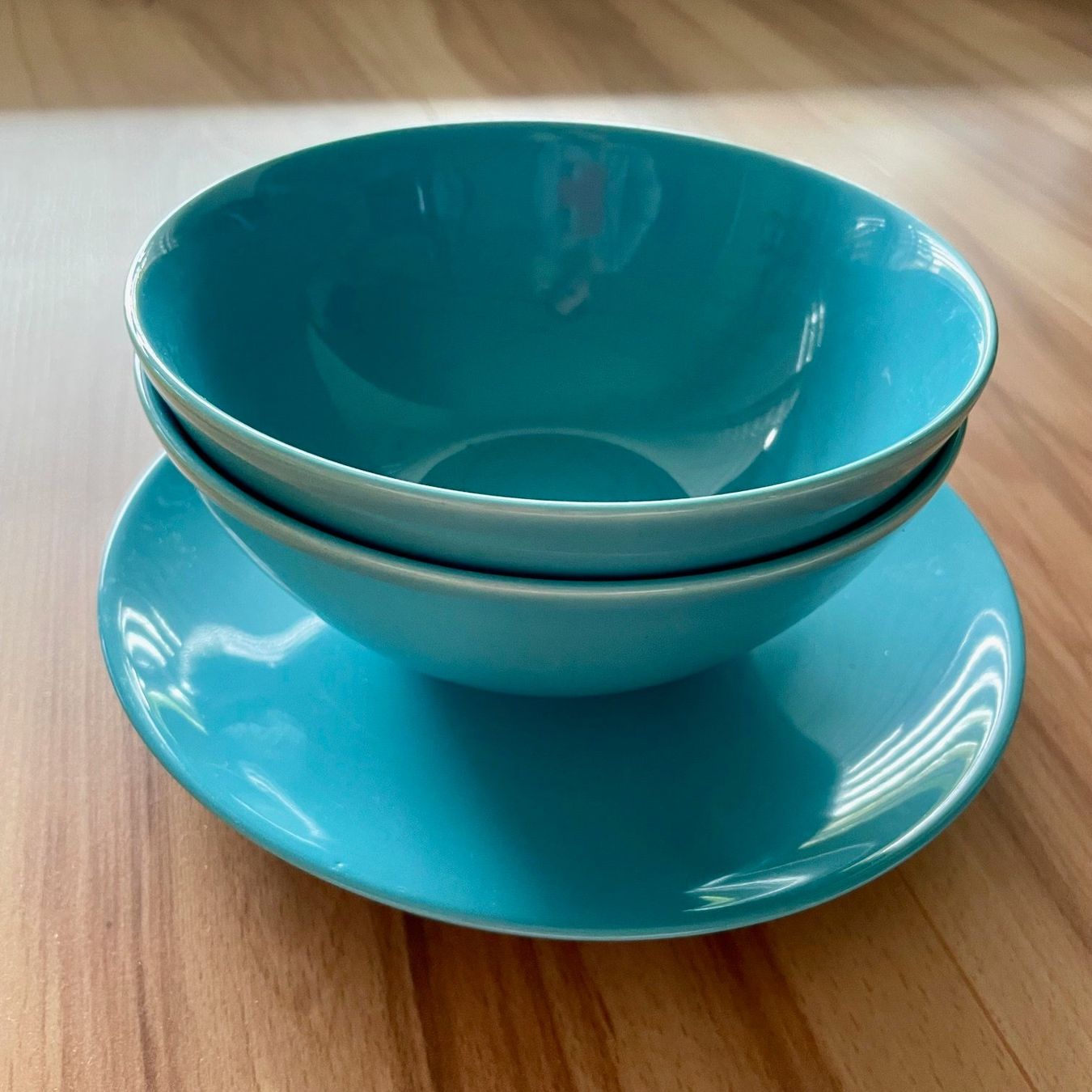 Ikea Set di piatti: 2 turkis IKEA Frühstückssets – Usato da Zug venduto da mon_8wg6