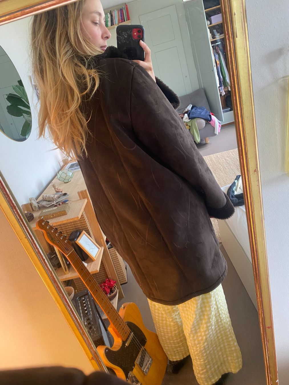 Cappotti: Brauner Wildleder Wintermantel Gr. M/L – Usato da Zürich venduto da fridadfriz 3
