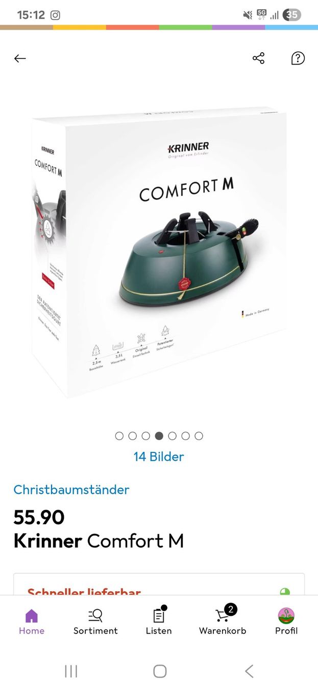 Krinner Pieds de sapin de Noël: Weihnachtsbaum Ständer – Neuf (Voir description) à Laupersdorf par julunafi 1