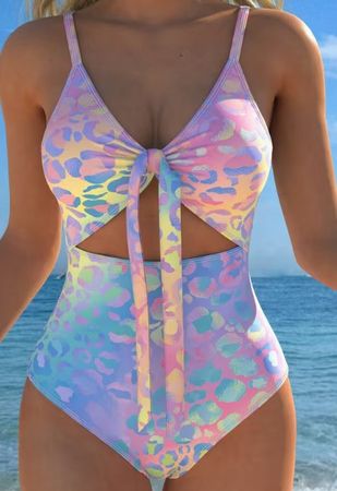 Badeanzug mit Meerjungfrau-Druck/Maillot de bain sirène. T.L