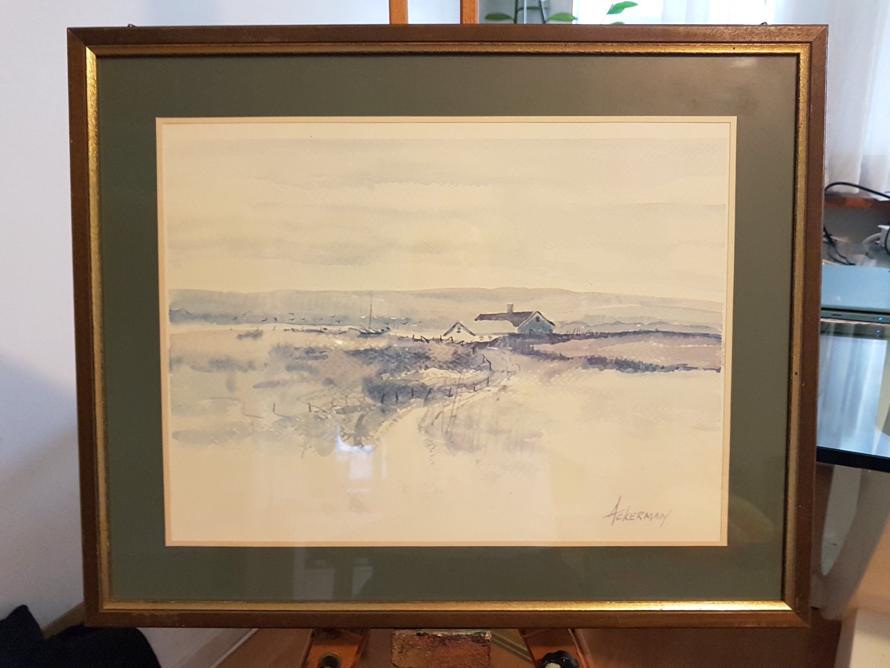 Gemälde: Frank Edward Ackermann – "Riverhouse" – Original EMSA – Gebraucht aus Glattbrugg von casabelavista
