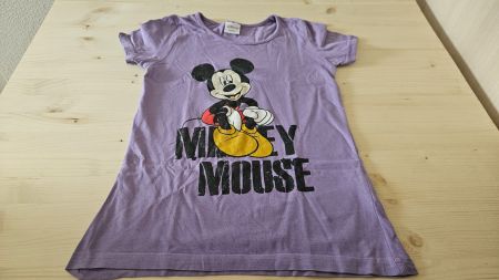Mädchen T-Shirt Kleid mit Mickey Mouse Print, Gr. 122/128