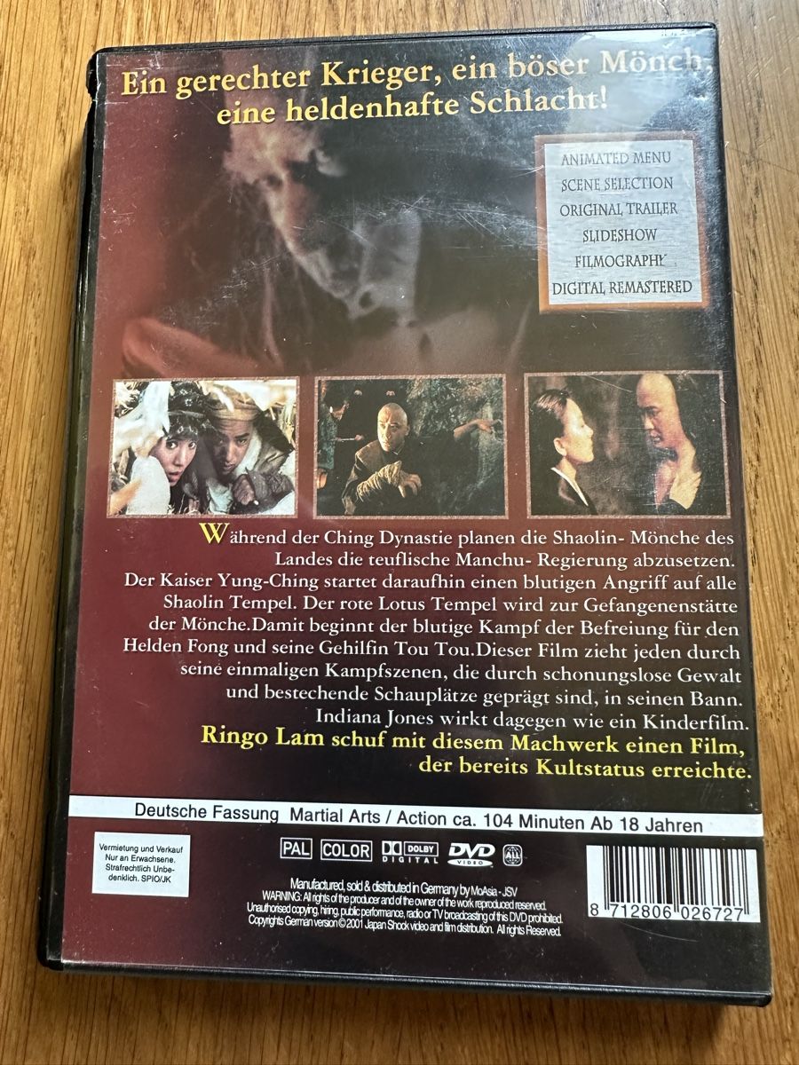 Tutti i DVDs: Burning Paradies, DVD, Tsui Hawk ￼ – Usato da Benken ZH venduto da Audi-erich 1