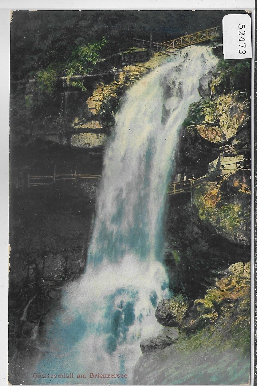 Cartoline postali: Giessbach am Brienzersee - Litho - Schiffspost Brienzersee – Usato da Ettingen venduto da Kartenplanet