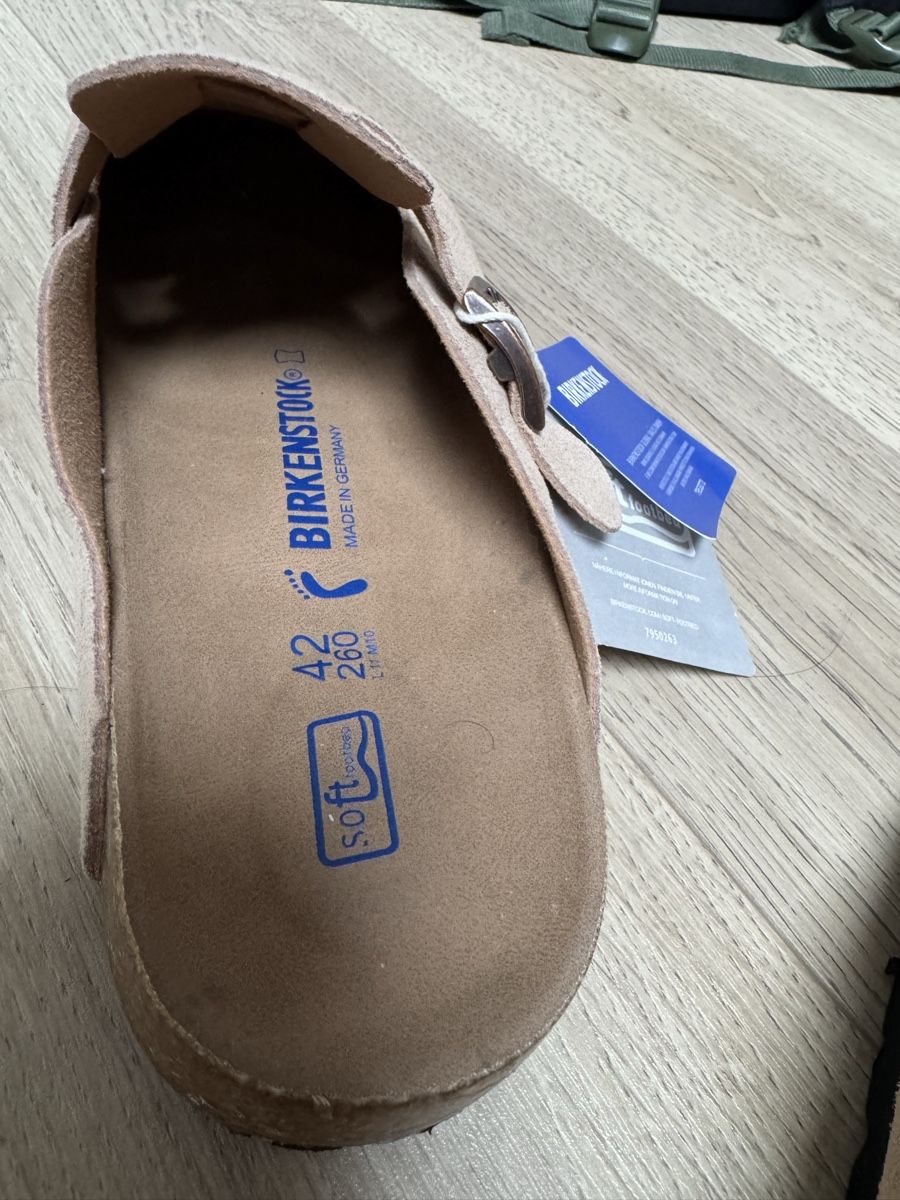 Birkenstock Scarpe da uomo: Birkenstock Boston beige 42 – Nuovo e nell'imballaggio originale da Perly venduto da fer_c8zj 1