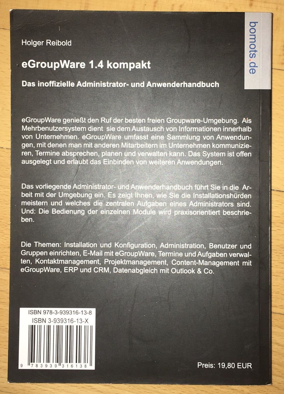Libri: eGroupWare 1.4 kompakt, Linux- und Open-Source-Know-How – Usato da Winterthur venduto da YaV 1