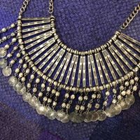 Breite Designer Statement Kette im Boho Stil zu Free People