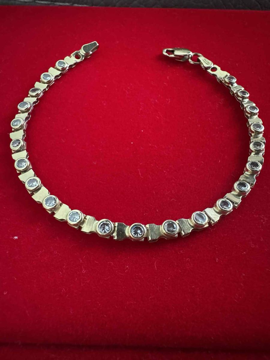 Bracciali & Braccialetti: 18 Karat Goldarmband mit Steine – Nuovo (secondo la descrizione) da Kerns venduto da OlSecHand01