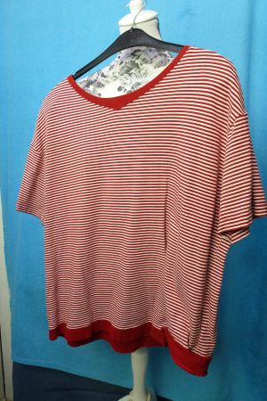 MARC O POLO SHIRT ROT WEISS GR XL COTTON NEUWERTIG SOMMER