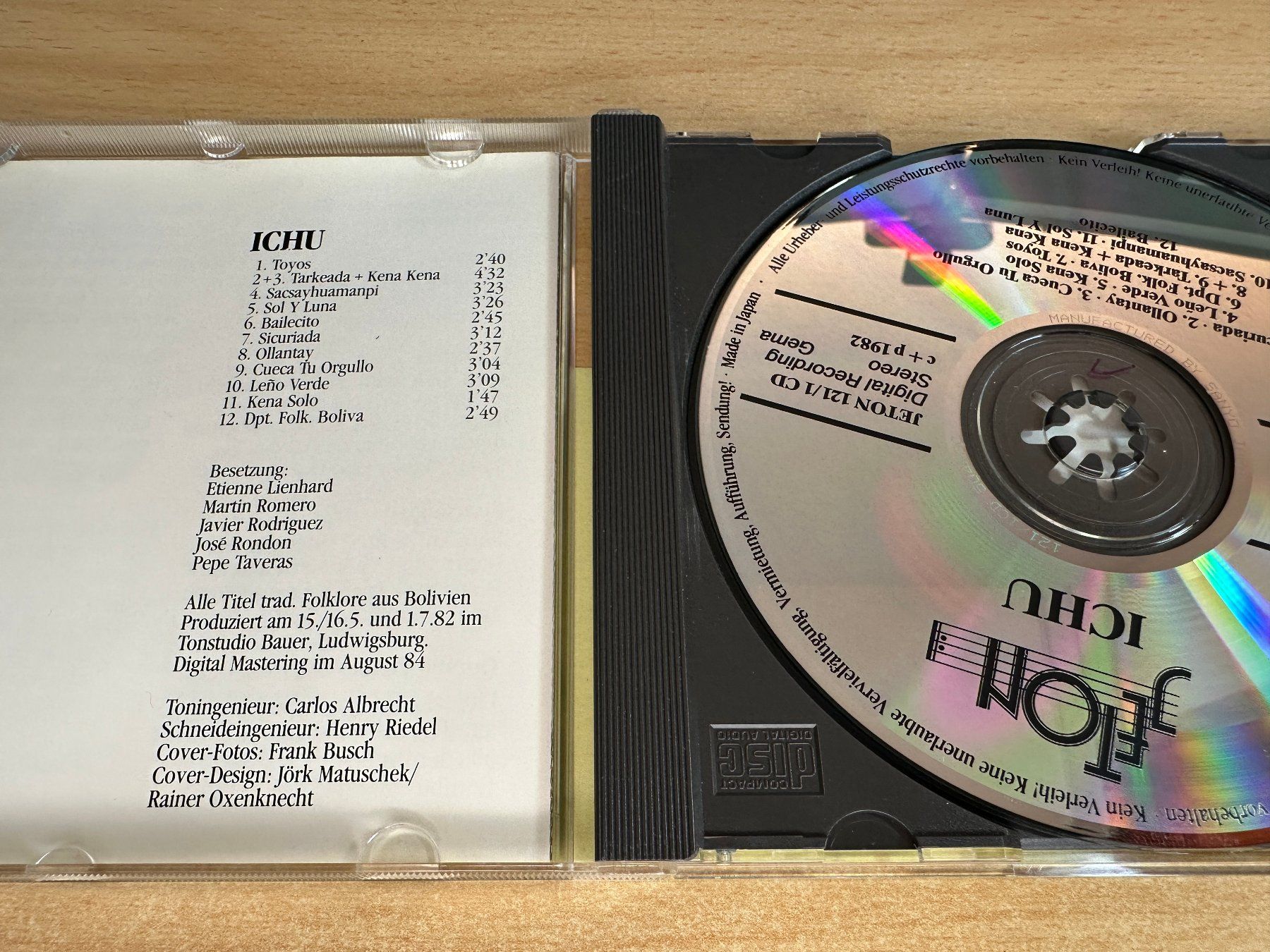 CD: T5 Ichu – Ichu – Usato da Rikon im Tösstal venduto da Alpenmutz 2
