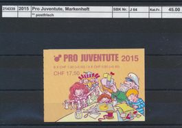 2015 Pro Juventute, Markenheftchen, ** postfrisch