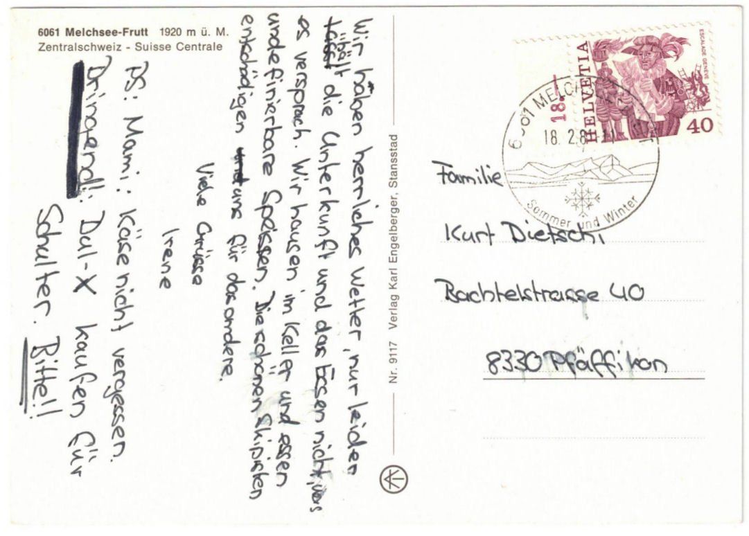 Cartoline postali: Melchsee-Frutt - 4 Bild AK – Usato da Binningen venduto da Mountainrider 1