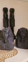 6 Stk Ägyptische Statuen aus Speckstein