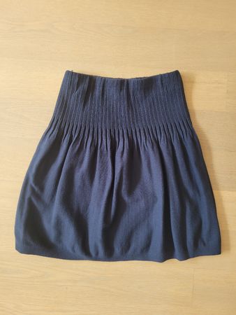 Massimo Dutti Minirock, Gr. XS, dunkelblau