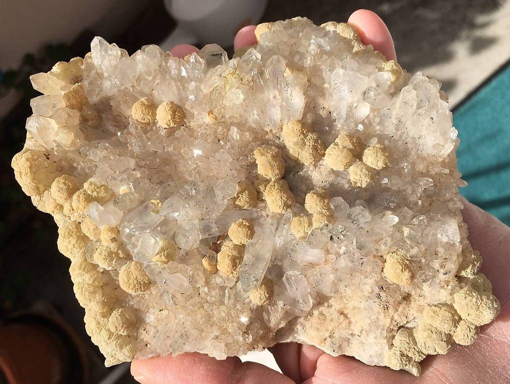 Mineralien & Heilsteine: prehnite brute avec quartz cristaux – Gebraucht aus Vevey von zabounetta 4