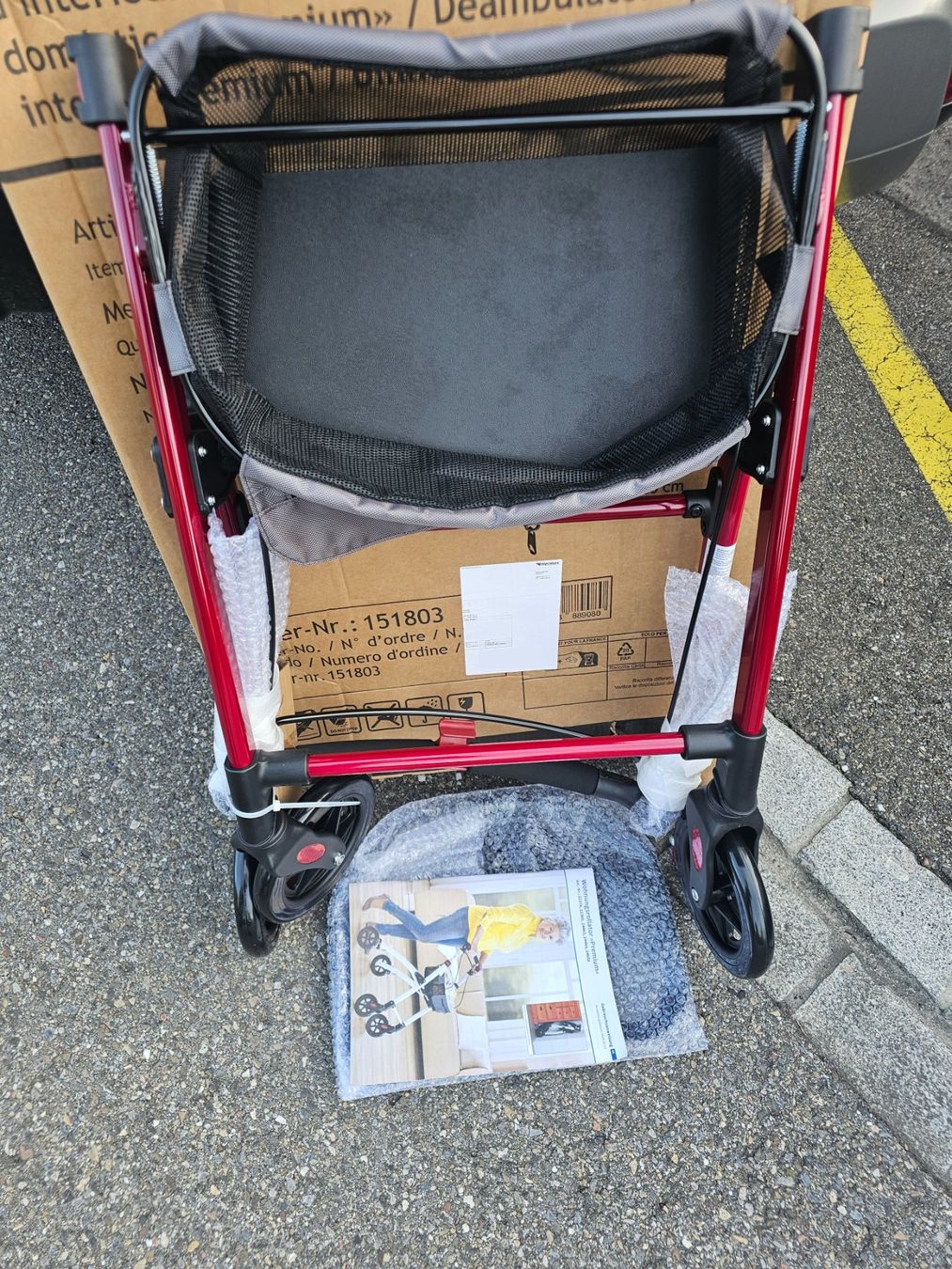 Ausili per la deambulazione: Rollator Wohnungsrollator Premium, Neu in Originalverpackung – Nuovo e nell'imballaggio originale da Küsnacht ZH venduto da _icy_ 3