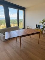Table à manger scandinave Teck et Hêtre