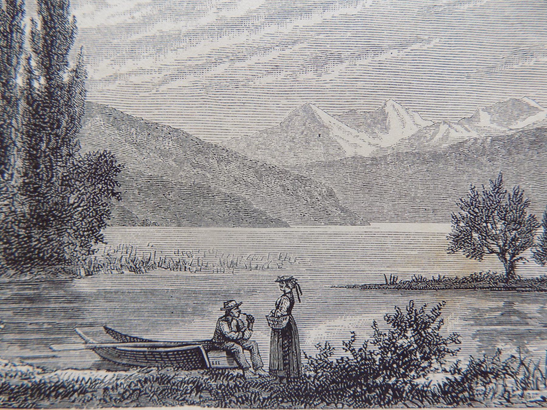 Incisioni: Lac de Thoune Thun Lachen – Usato da Risch venduto da Antikfee 4