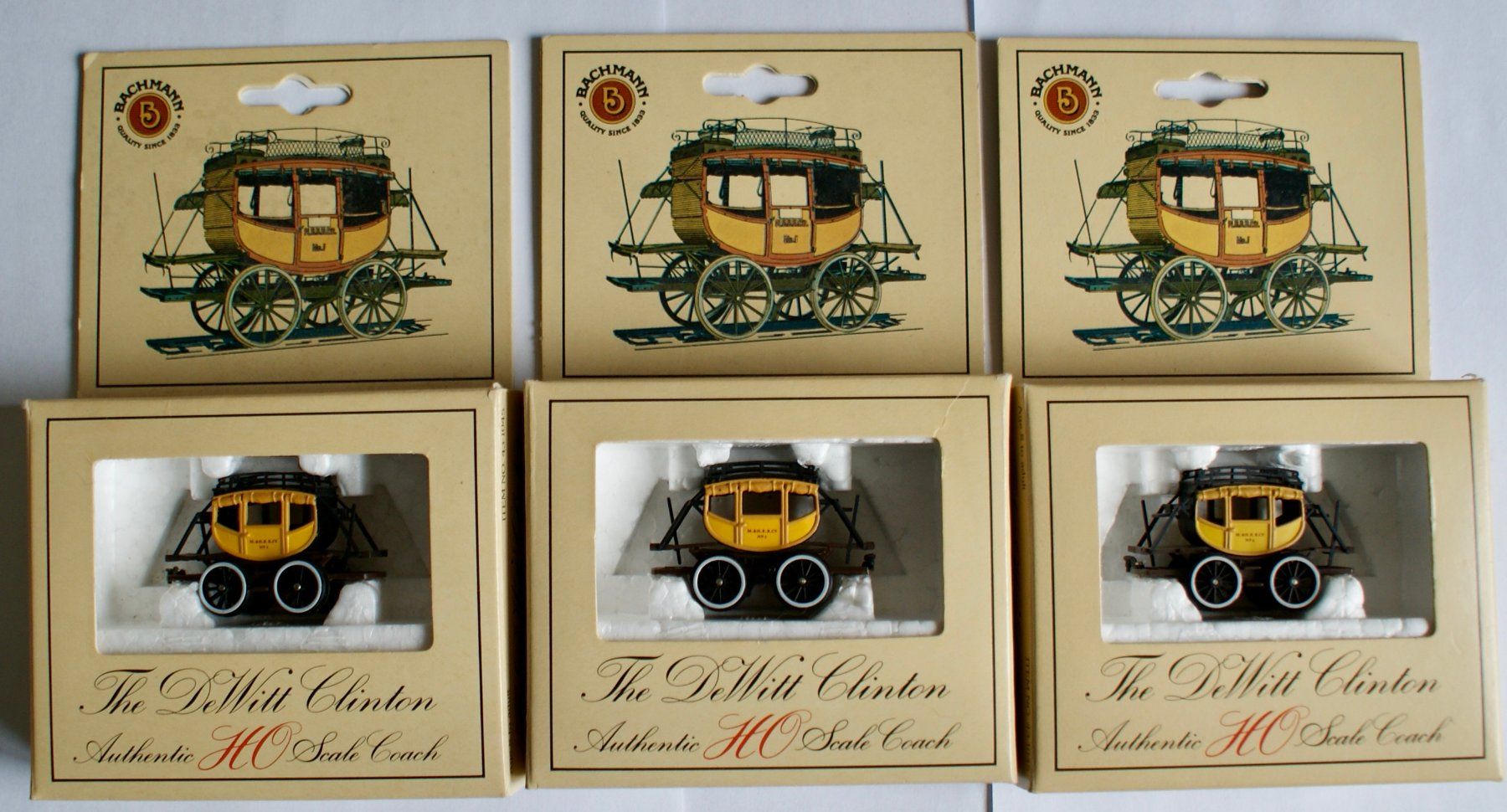 Modellini di ferrovie: DE WITT CLINTON 1831 et 3 wagons – Nuovo (secondo la descrizione) da Morrens VD venduto da alain50