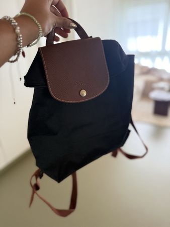 Longchamp Rucksack klein schwarz