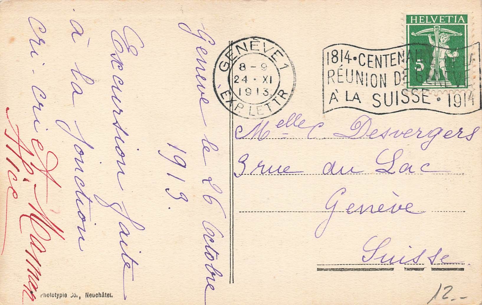 Ansichtskarten: Geneve – Gebraucht aus Biasca von Blenio71 1