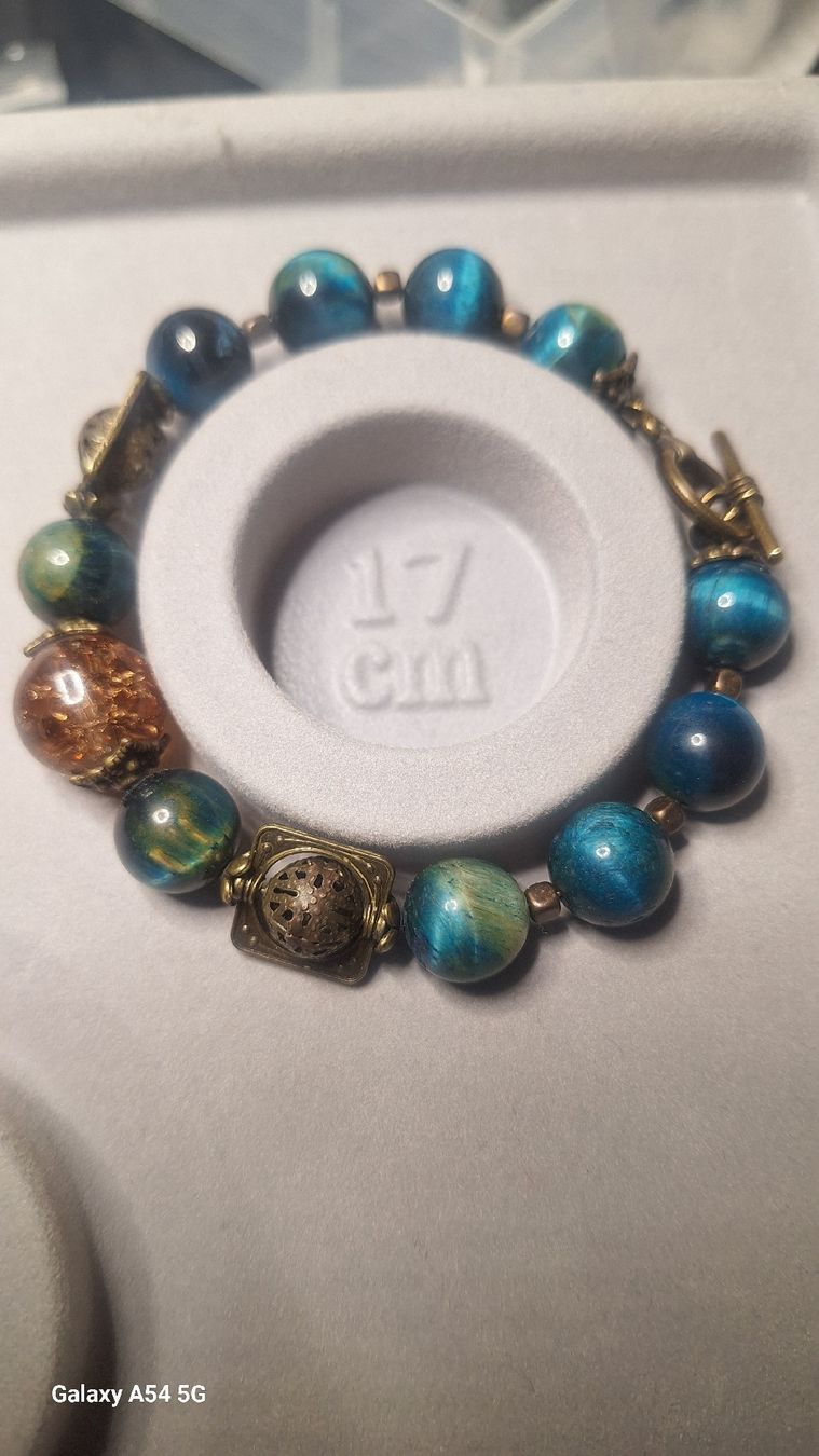 Bracciali & Braccialetti: Armband Tigerauge Steine – Nuovo (secondo la descrizione) da Oberglatt ZH venduto da nat_c6k7 1