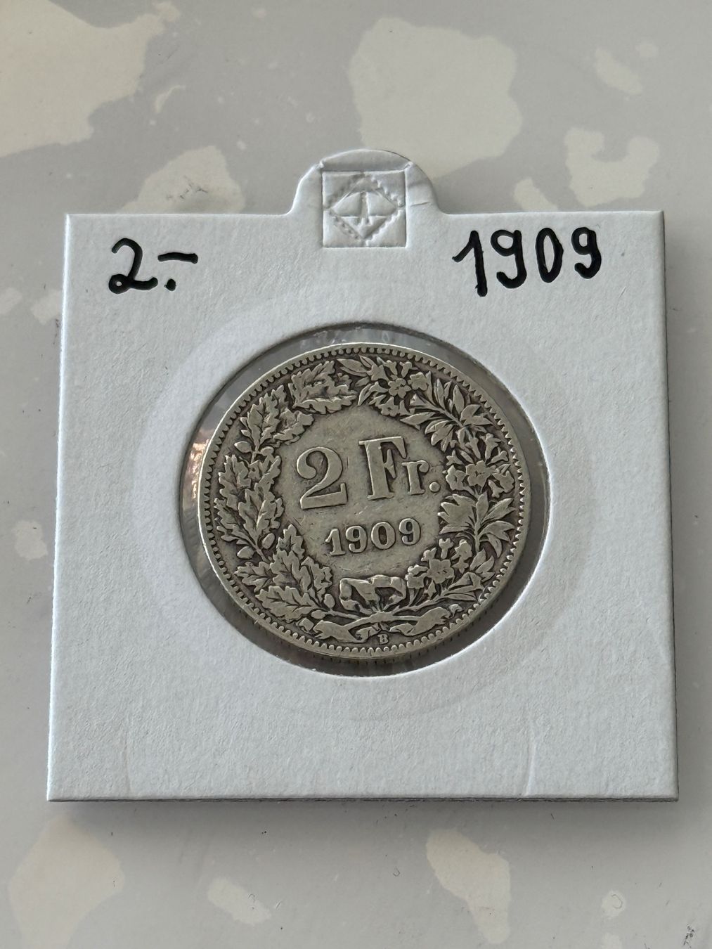 Alle Münzen: 2 Franken 1909  Rar – Gebraucht aus Wallisellen von SWISS_SILVER1 1