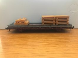 Roco SBB Rungenwagen mit Ladung (Holz)