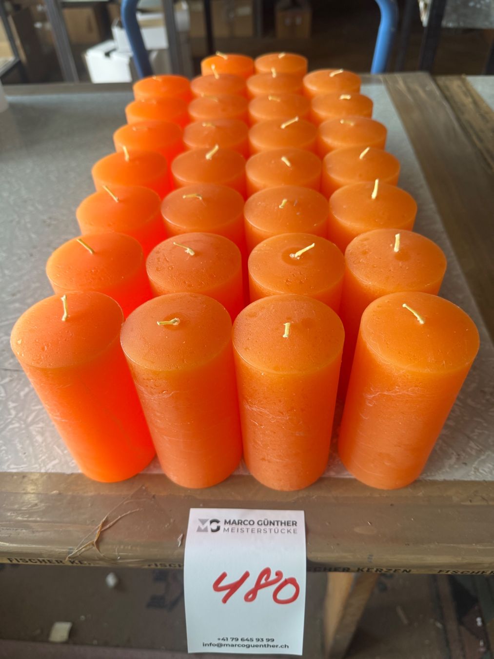 Candele: 480 Posten Raureifkerzen aus Liquidation – Usato da Derendingen venduto da Meisterstuecke