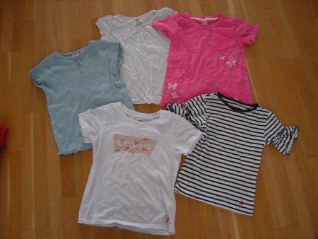 5 T-Shirts ( Levi's, Zara, Naturaline, H&M) Gr 110 116