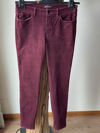 Massimo Dutti Cordhose für Damen in bordeaux Gr. 38