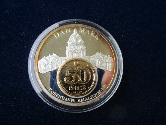 Medaillen: Geld Europa - Dänemark - 50 mm versilb. – Neu und originalverpackt aus Luzern von Horoskop1