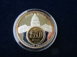 Geld Europa - Dänemark - 50 mm versilb.