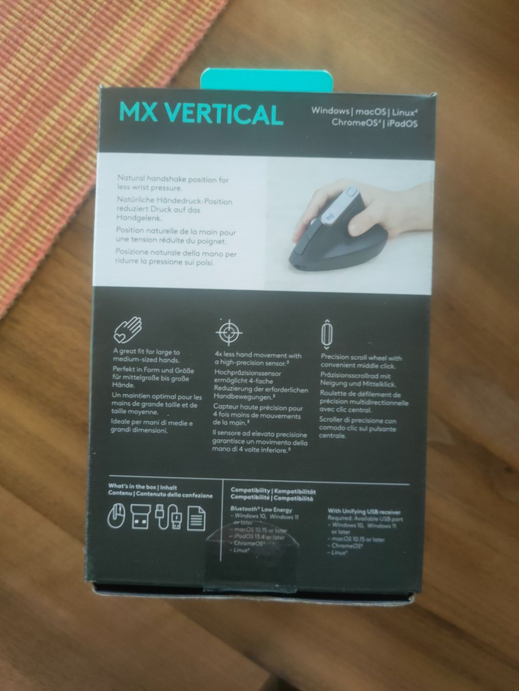 Logitech Mouse: Logitech MX Vertical, neuwertig, ergonomische Maus – Nuovo e nell'imballaggio originale da Embrach venduto da vic_tz6h 2