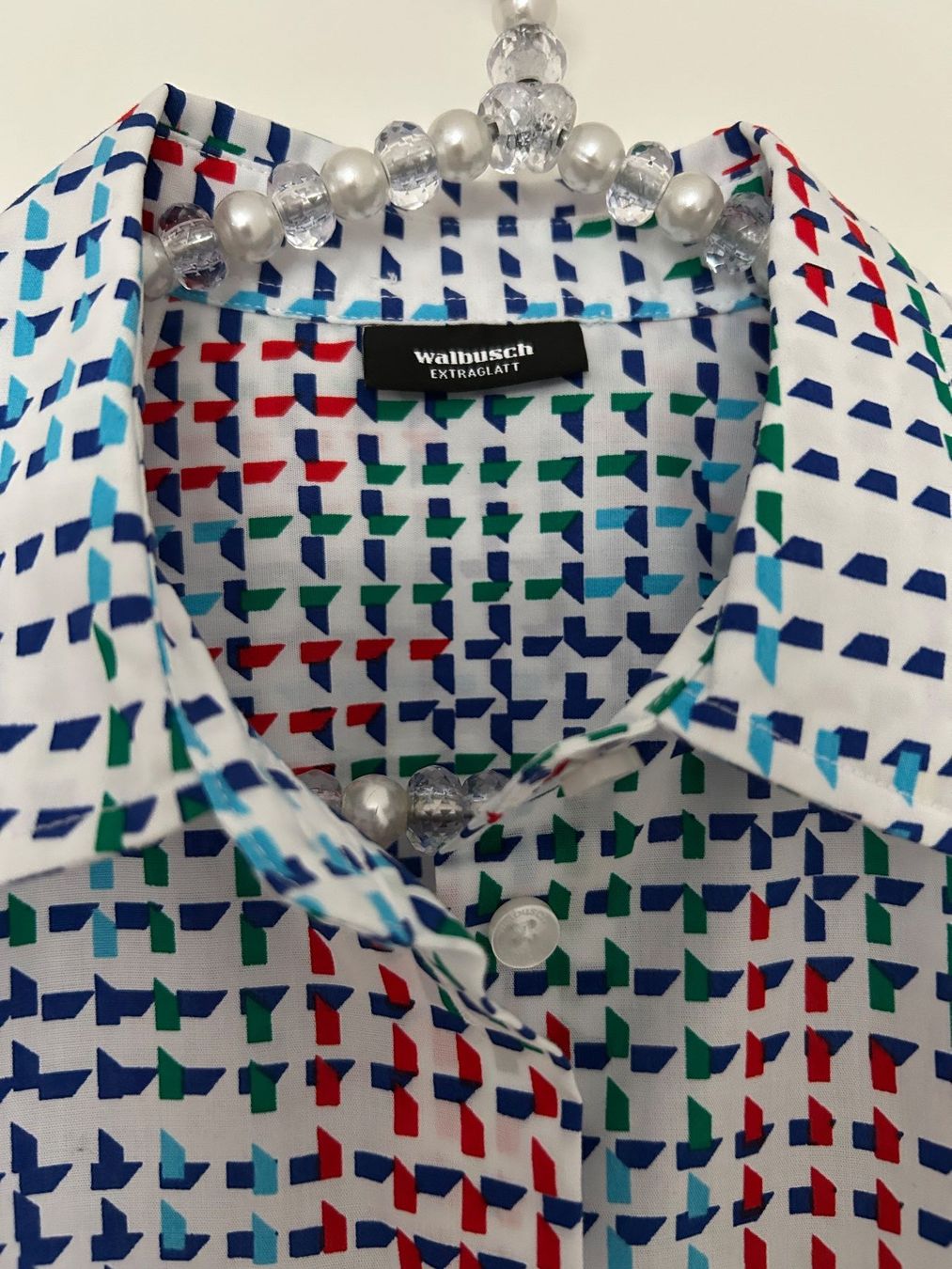 Walbusch Camicette: Walbusch Damen Hemdbluse Gr.38, bunt gemustert, Top Zustand! – Nuovo (secondo la descrizione) da Horn venduto da Resvi