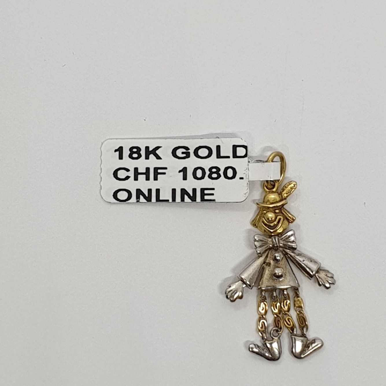 Ciondoli: Echt 18K Gold - Clown Anhänger – Usato da Luzern venduto da Luzern-Goldhaus 1