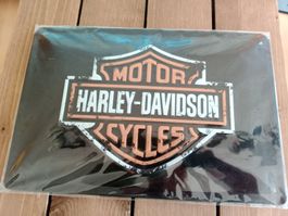 Harley-Davidson Blechschild - kultiges Wanddeko 30 x 20 cm