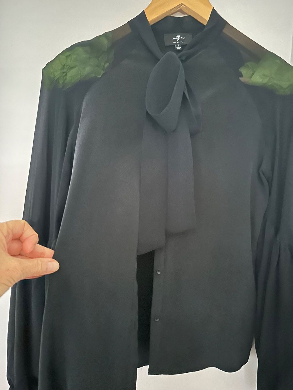 Camicette: Bluse 7 For All Mankind Schwarz Damen – Usato da Weggis venduto da emanjo 5
