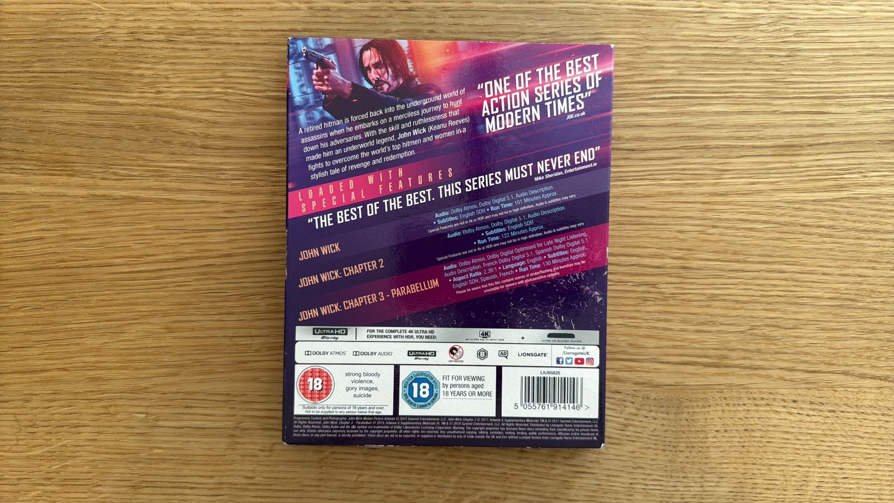 Tutti i DVDs: John Wick Collection - 4K UHD Blu-Ray – Usato da Wallisellen venduto da Art_Vendorlay 1