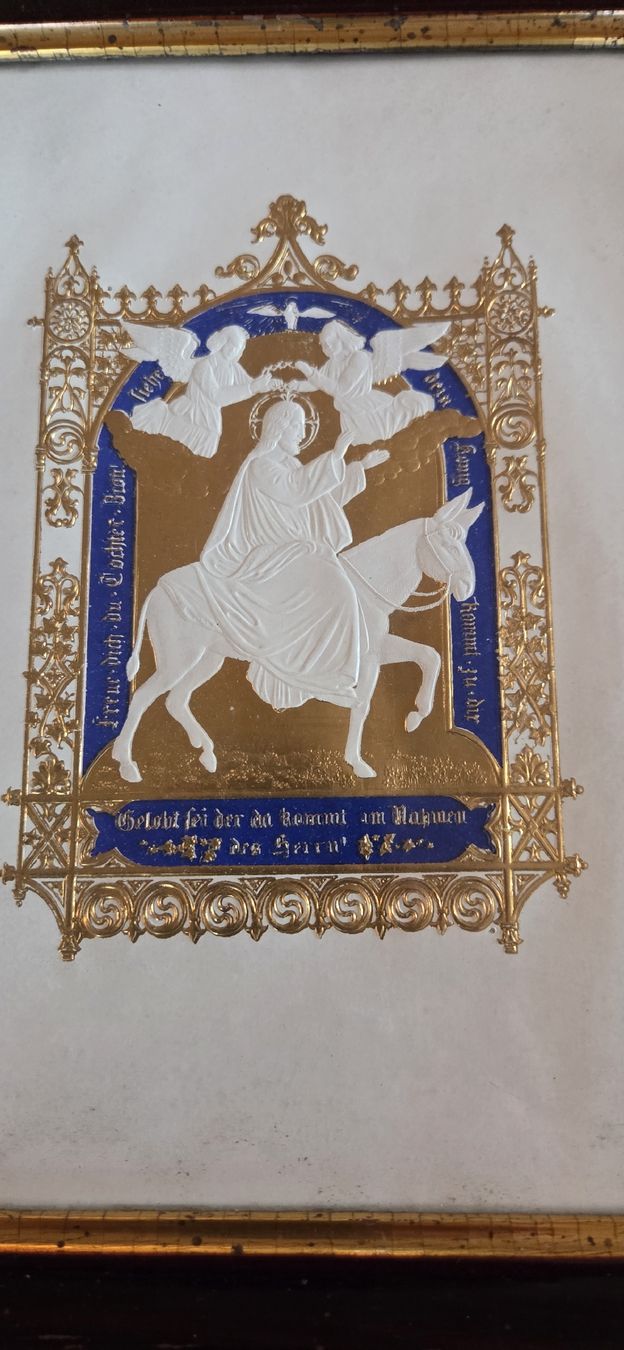 Foto & Immagini: Antikes religiöses Prägebild mit Blattgold – Usato da Rehetobel venduto da hobirot01 2