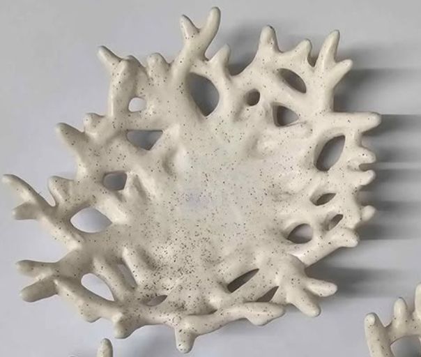 Tutte le decorazioni: Wunderschöne Keramik Schale Dekoschale weiss Korallendesign – Nuovo e nell'imballaggio originale da Matzingen venduto da FashionLady2