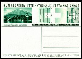 BFK 1933 Walliserin mit Bild Spiez Schloss 57n ** SBK 60.-