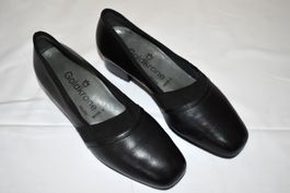 Goldkrone Lederschuhe Damen Schwarz Grösse 38 Top Zustand!