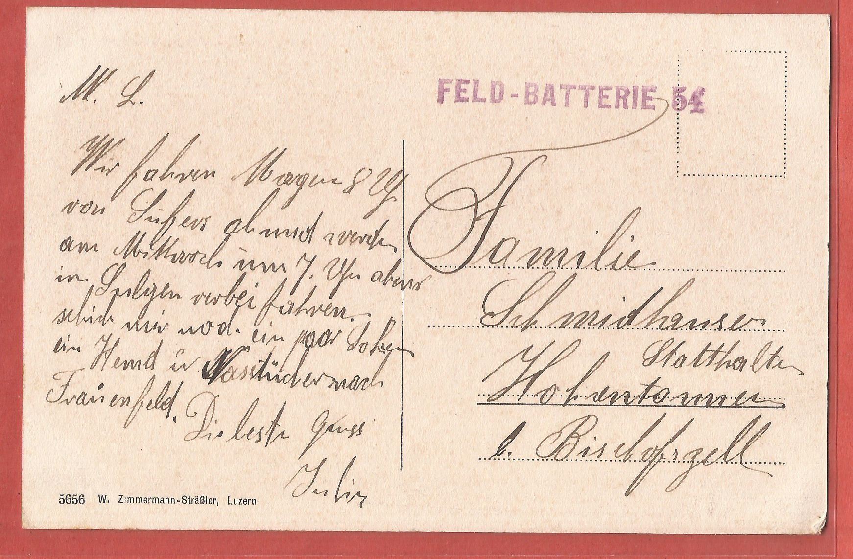 Cartoline postali: Sufers mit Piz Tuff - ca. 1915 – Usato da Fislisbach venduto da Porano 1
